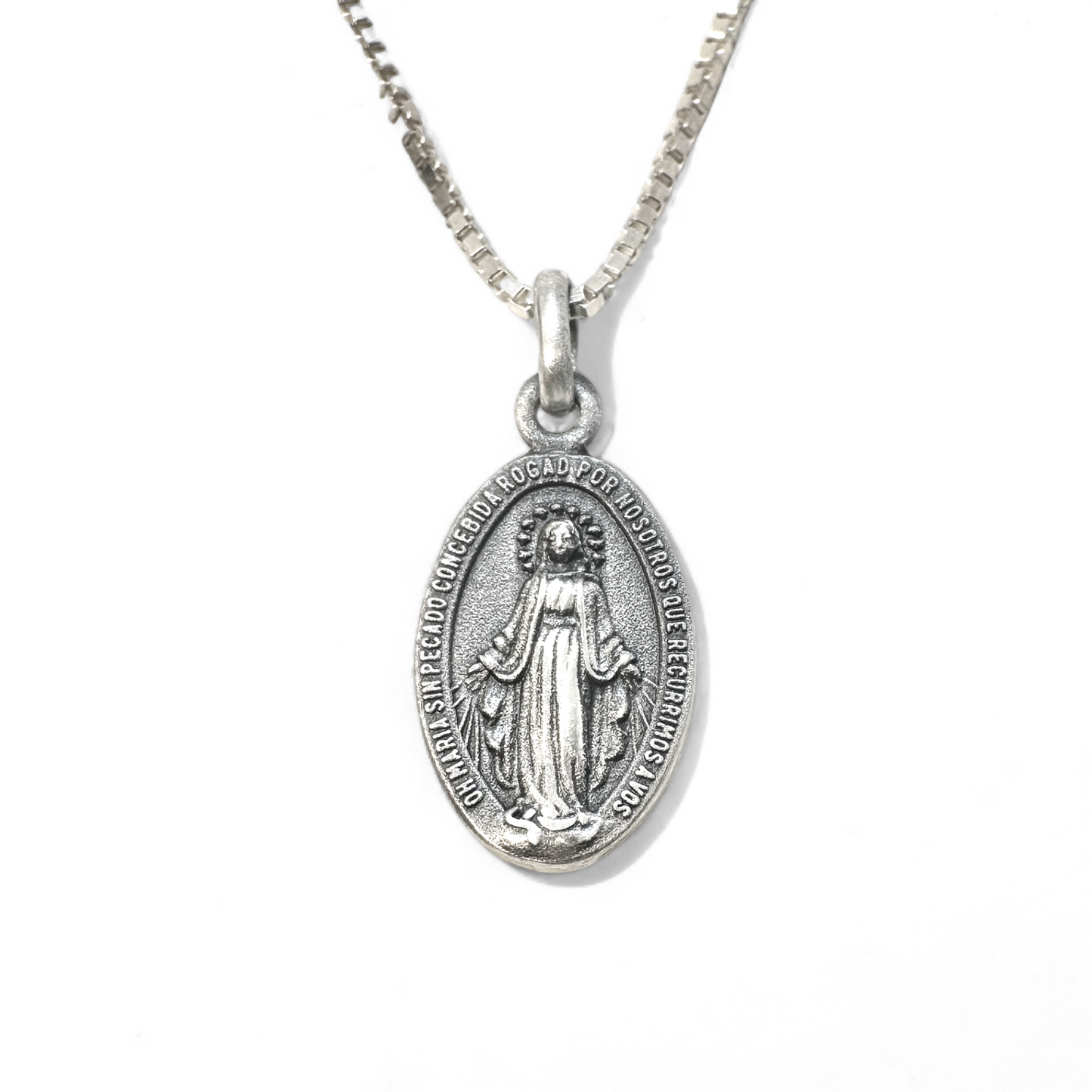 Medalla Virgen 16mm Plata 925