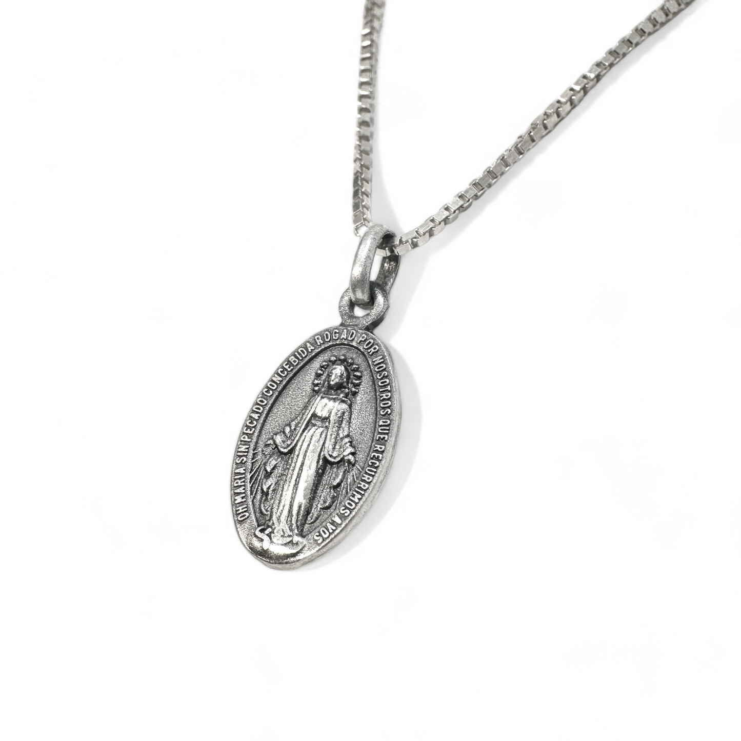 Medalla Virgen 16mm Plata 925