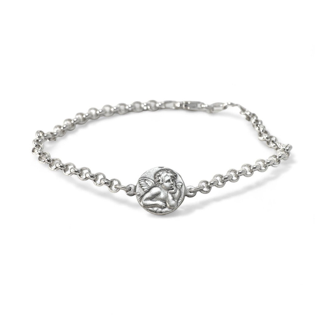 Pulsera de Plata 925 con medalla Ángel