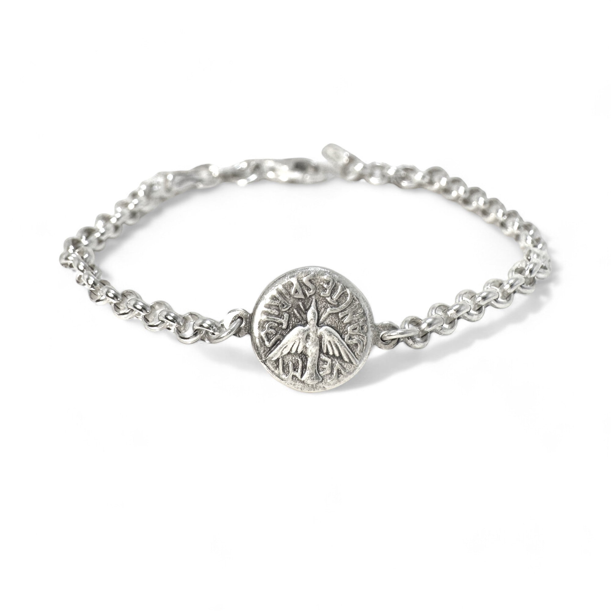 Pulsera de Plata 925 con Medalla Espíritu Santo