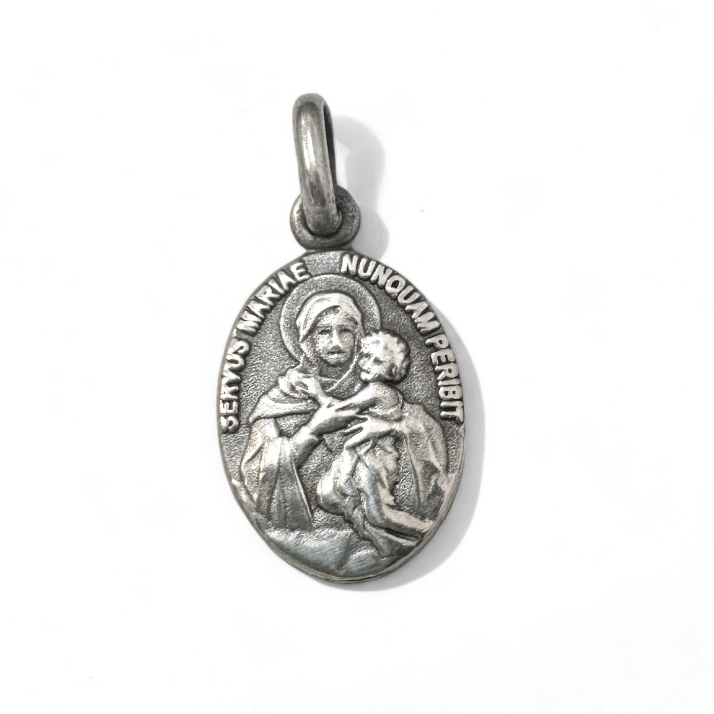 Medalla Virgen Mariana 12mm Plata 925