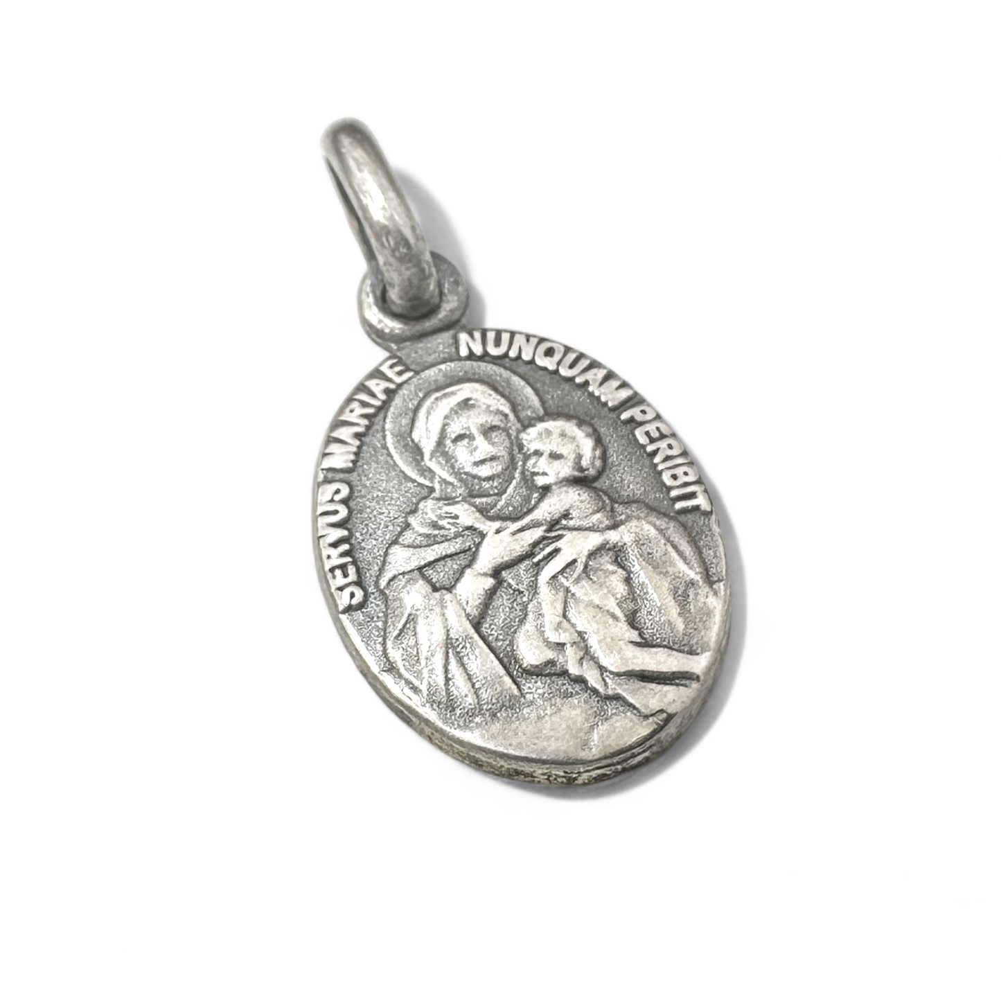 Medalla Virgen Mariana 12mm Plata 925