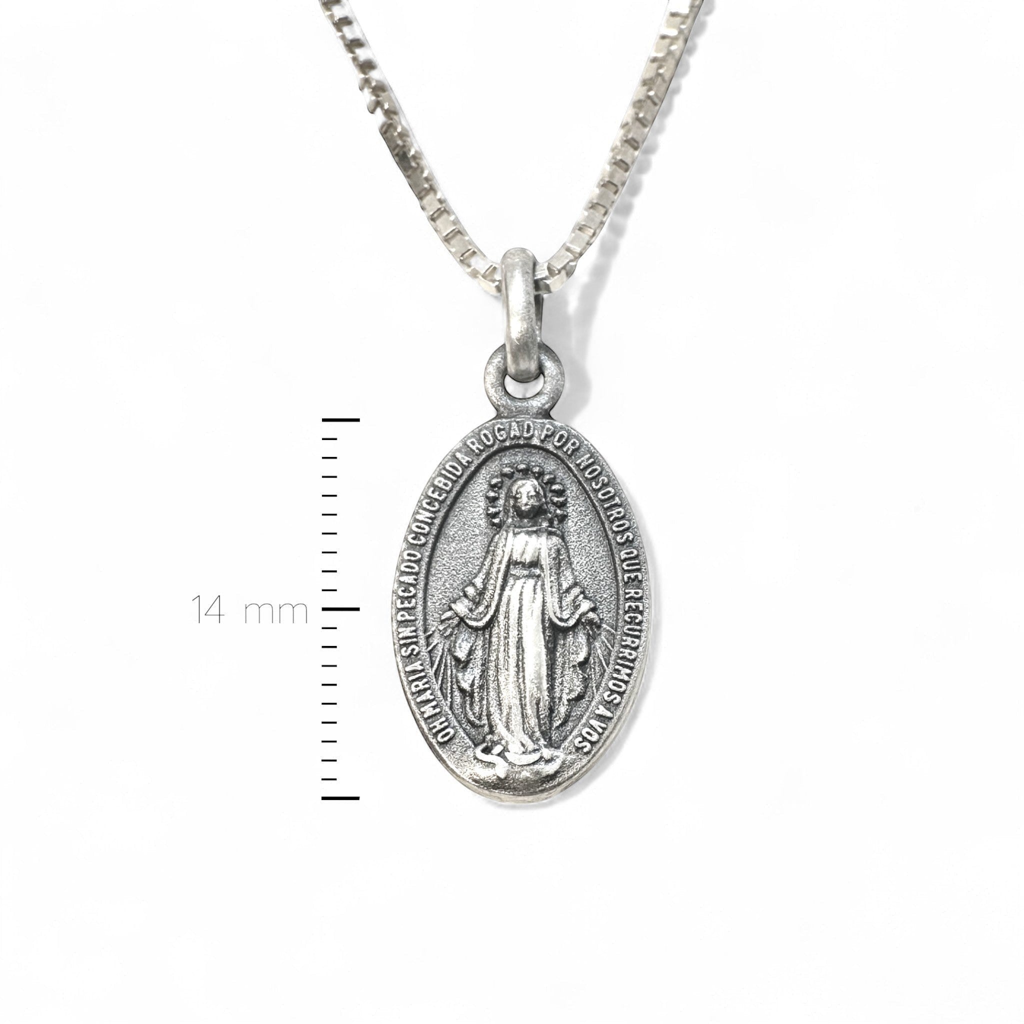 Medalla de Plata Virgen de los Rayos  (8x14 mm)